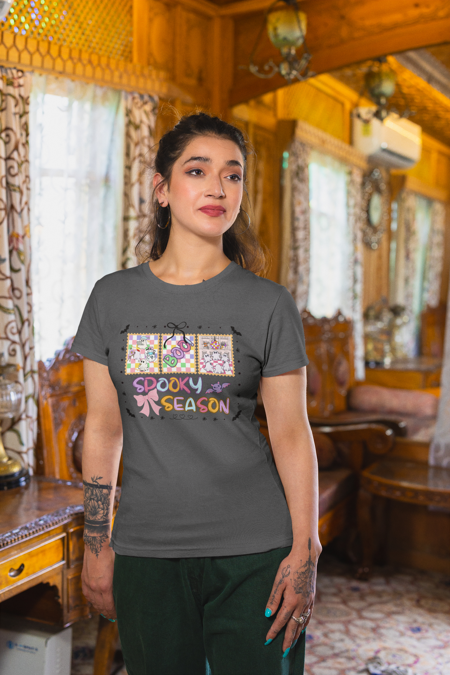 Spooky Season Unisex T-Shirt, Halloween Tee, Festival Top, Graphic Tee, Fall Apparel, Casual Wear