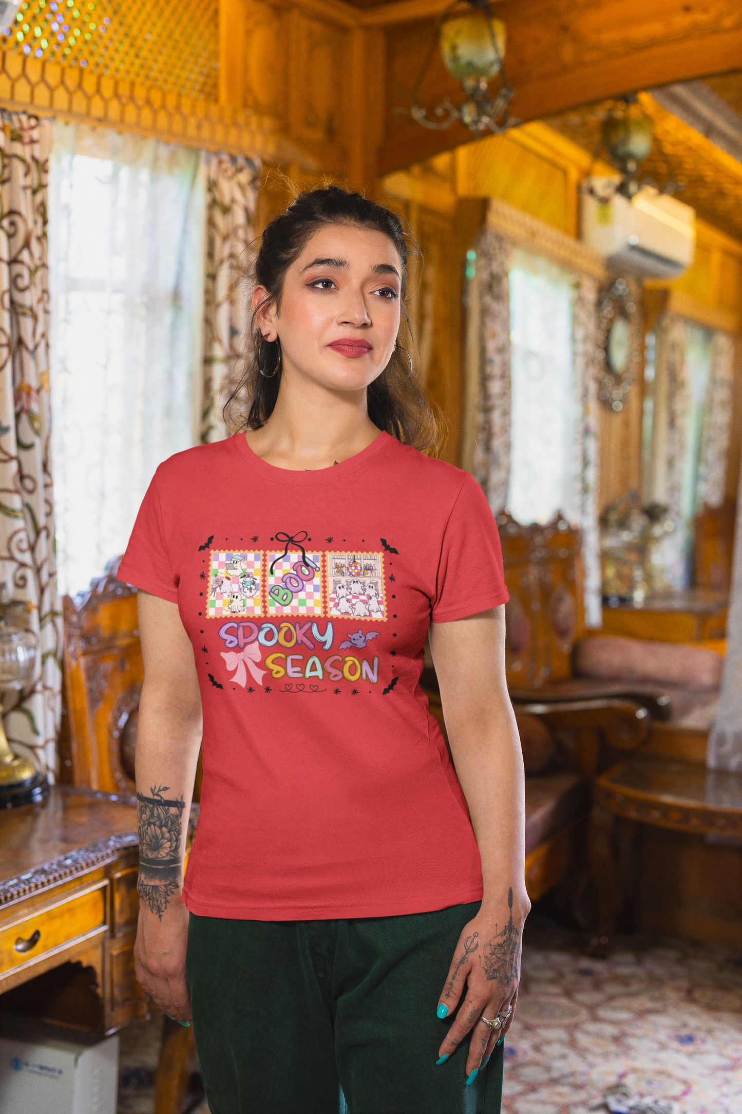 Spooky Season Unisex T-Shirt, Halloween Tee, Festival Top, Graphic Tee, Fall Apparel, Casual Wear