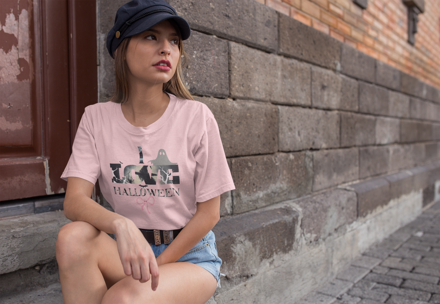 Flirty Halloween Love Witch T-Shirt – Women's Fall Style, Witchy Fashion, Spooky and Charming Clothing, Great for Trick or Treating and Seasonal Gift