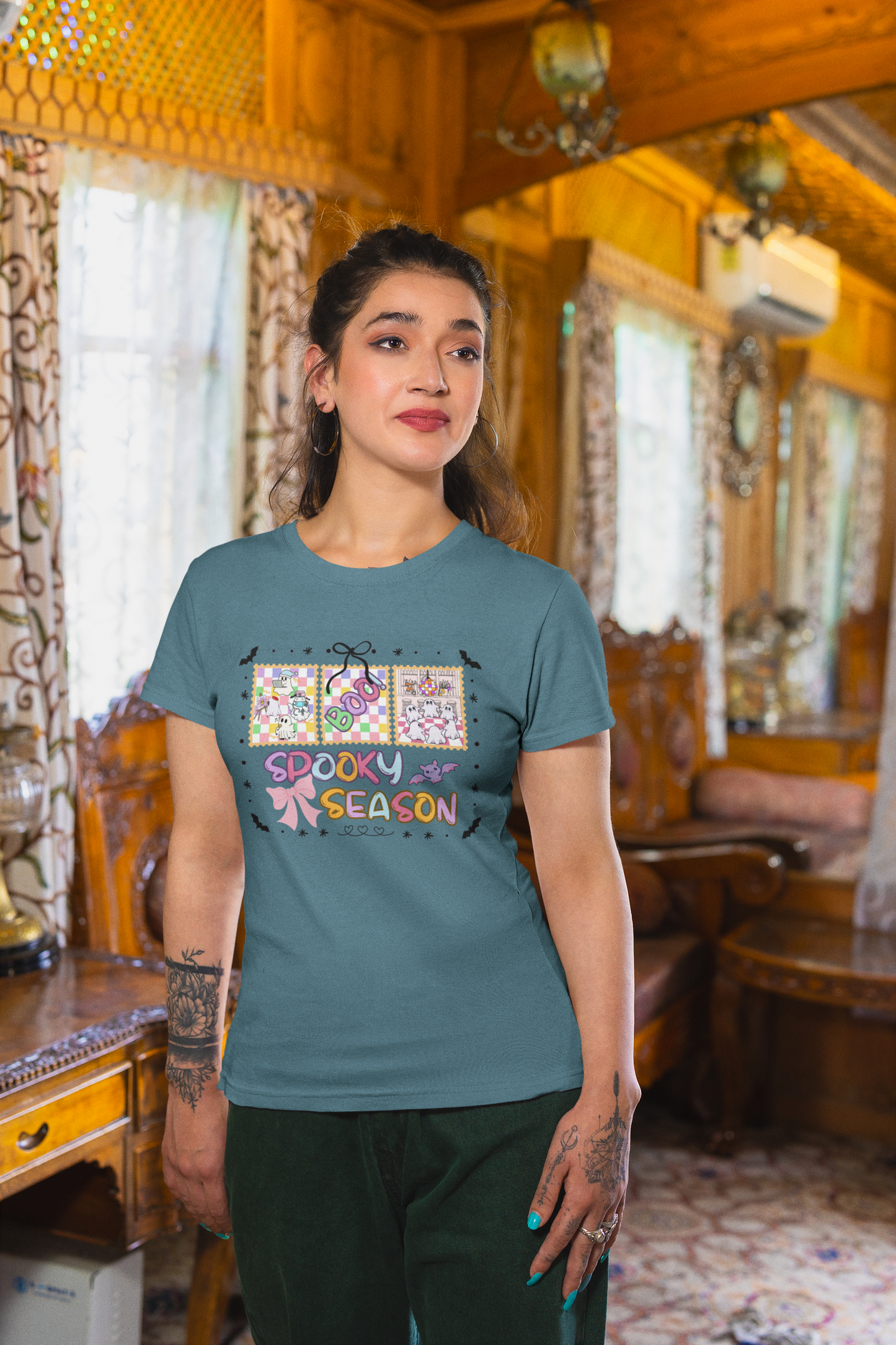 Spooky Season Unisex T-Shirt, Halloween Tee, Festival Top, Graphic Tee, Fall Apparel, Casual Wear