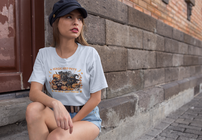 Halloween Pumpkin Pet Tee, Casual Halloween T-Shirt, Dog Lover Gift, Fall Apparel, Trick or Treat Shirt