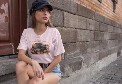 Halloween Pumpkin Pet Tee, Casual Halloween T-Shirt, Dog Lover Gift, Fall Apparel, Trick or Treat Shirt